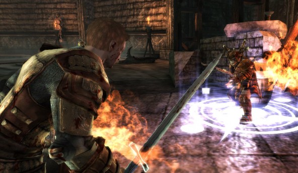 Fighting a Darkspawn