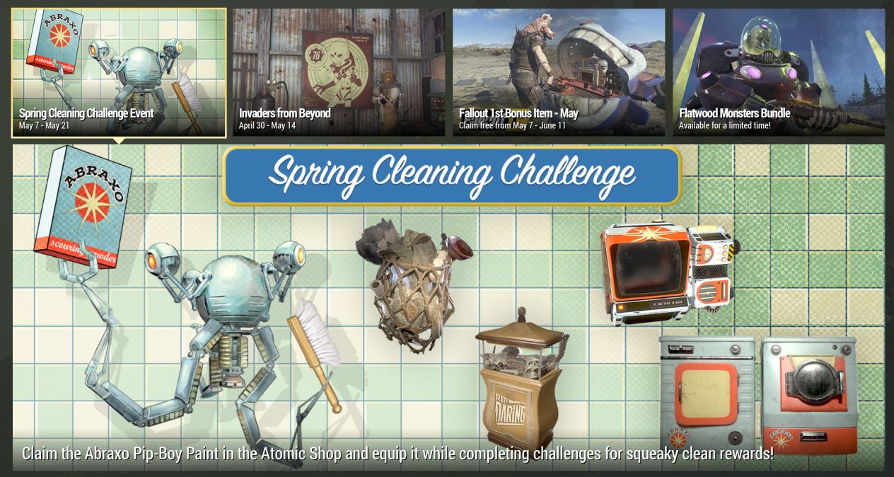 Splash screen of the "Cleaning up the Wasteland" event