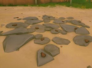 A screenshot of a bunch of flat rocks